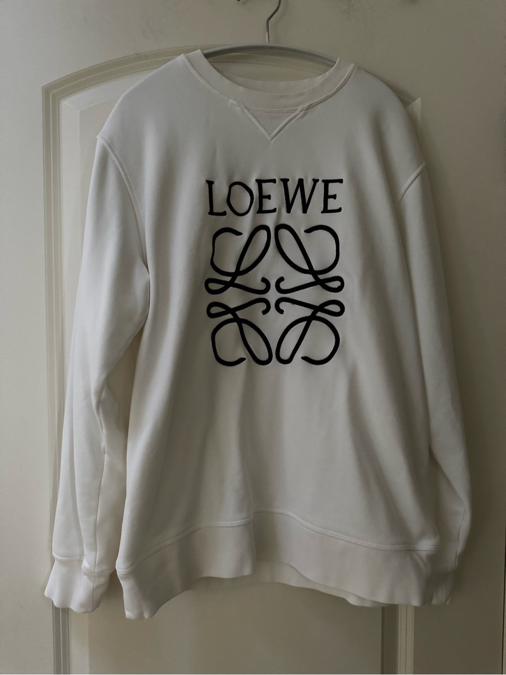 Loewe White Logo Sweatshirt